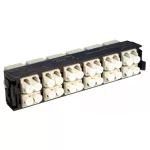 LEGRAND 032125 optikai patch modul 12xLC duplex multimódusú címkével és címketartóval fekete LCS3