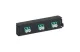 LEGRAND 032136  optikai patch modul 6xLC duplex multimódusú címkével és címketartóval türkíz LCS3