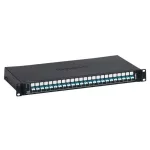 LEGRAND 032162 optikai patch panel fix 24xLC duplex multimódusú 1U-19" fekete LCS3
