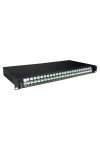 LEGRAND 032167 optikai patch panel fix 24xLC/APC duplex monomódusú 1U-19" fekete LCS3