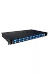LEGRAND 032174 optikai patch panel kifordítható 18xSC duplex monomódusú 1U-19" fekete LCS3