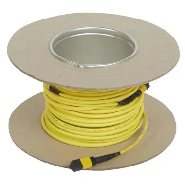 LEGRAND 032455 patch kábel optika OS2-MTP 12 üvegszál mikro kábel LSZH (LSOH) sárga 50 méter LCS3