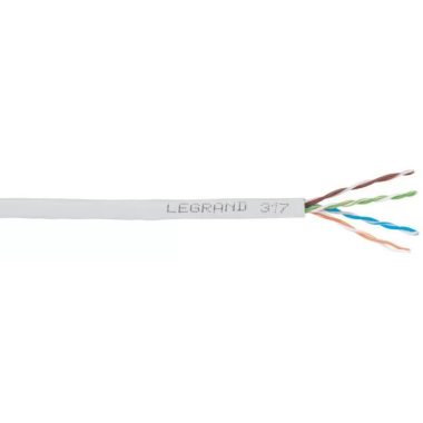 LEGRAND 032751 fali kábel réz Cat5e árnyékolatlan (U/UTP) 4 érpár (AWG24) PVC szürke Eca 305m-kartondoboz LCS3