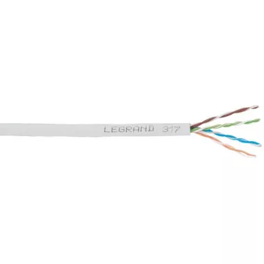 LEGRAND 032751 fali kábel réz Cat5e árnyékolatlan (U/UTP) 4 érpár (AWG24) PVC szürke Eca 305m-kartondoboz LCS3