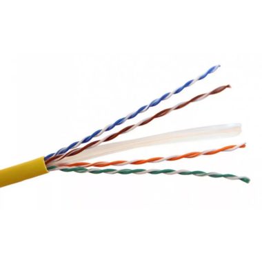 LEGRAND 032821 fali kábel réz Cat6 árnyékolatlan (U/UTP) 4 érpár LSZH (LSOH) sárga Dca-s2,d2,a1 500m-kábeldob LCS3