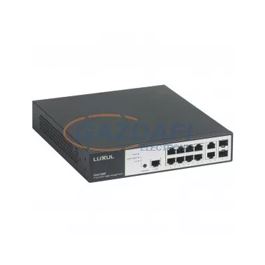 LEGRAND 033490 19" POE switch 8xRJ45, 2xRJ45 UP, 2xRJ45 SFP, menedzselhető LEGRAND 033490 19" POE switch 8xRJ45, 2xRJ45 UP, 2xRJ45 SFP, menedzselhető