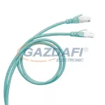   LEGRAND 033701 patch kábel RJ45-RJ45 Cat8 árnyékolt (S/FTP) LSZH (LSOH) 0,5 méter türkíz LCS3