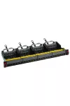 LEGRAND 033770 patch panel 19''-1U 24xRJ45 Cat6A árnyékolatlan (UTP) 6xRJ45 kazettás/LCS3 gyorscsatlakozós portok egyenes 500MHz 10Gigabit