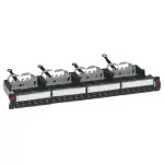 LEGRAND 033772 patch panel 19''-1U 24xRJ45 Cat6A árnyékolt (STP) 6xRJ45 kazettás/LCS3 gyorscsatlakozós portok egyenes 500MHz 10Gigabit