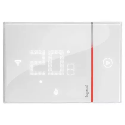   LEGRAND 049038 Smarther 2 Wi-Fi okostermosztát, 250 V~, süllyesztett kivitel, fehér