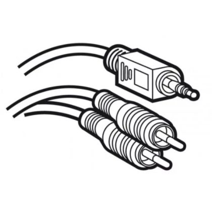 LEGRAND 051405 3.5 Jack - 2xRCA kábel csatlakozóval szerelt 2 méter