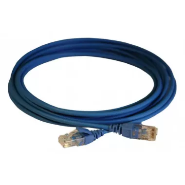 LEGRAND 051549 patch kábel RJ45-RJ45 Cat6 árnyékolatlan (U/UTP) LSZH (LSOH) 5 méter kék d: 5,2mm AWG24 LCS3