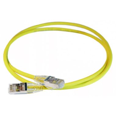 LEGRAND 051551 patch cable RJ45-RJ45 Cat6A shielded (S/FTP) LSZH (LSOH) 1 meter yellow d: 5.2mm AWG28 LCS3