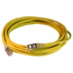 LEGRAND 051554 patch kábel RJ45-RJ45 Cat6A árnyékolt (S/FTP) LSZH (LSOH) 5 méter sárga d: 5,2mm AWG28 LCS3