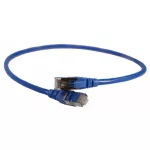   LEGRAND 051815 patch kábel RJ45-RJ45 Cat6 árnyékolt (F/UTP) PVC 0,5 méter kék d: 6mm AWG26 LCS3