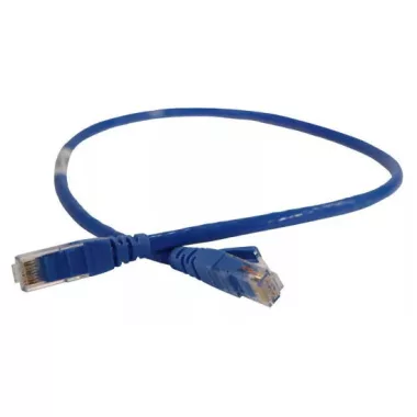 LEGRAND 051818 patch cable RJ45-RJ45 Cat6 unshielded (U/UTP) PVC 0.5 meter blue d: 6mm AWG24 LCS3
