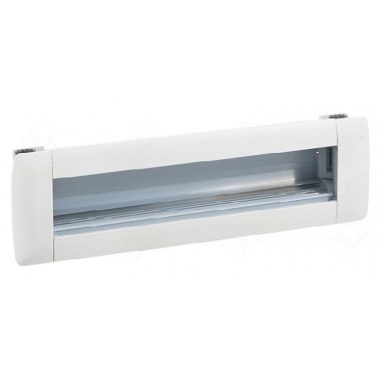 LEGRAND 053560 Empty recessed office module, aluminum, 8 modules wide, can be assembled with Program Mosaic fittings, white