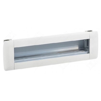   LEGRAND 053560 Empty recessed office module, aluminum, 8 modules wide, can be assembled with Program Mosaic fittings, white