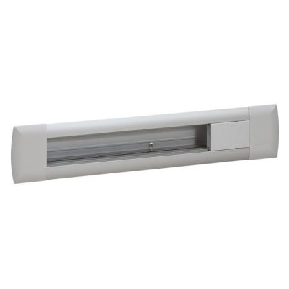   LEGRAND 053564 Empty recessed office module, aluminum, 12 modules wide, can be installed with Program Mosaic fittings, aluminum color