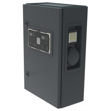 LEGRAND 058049 Green'up Premium Mode 2/3 22 kW háromfázisú fém töltőállomás két járműhöz 6mA DC védelemmel