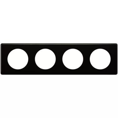 LEGRAND 066684 Céliane 4-es keret fekete lakk