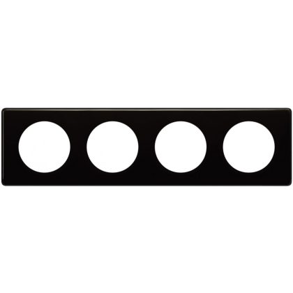 LEGRAND 066684 Céliane 4-es keret fekete lakk