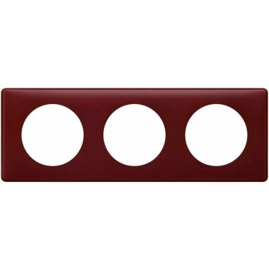LEGRAND 066753 Céliane 3-as keret púder bordó