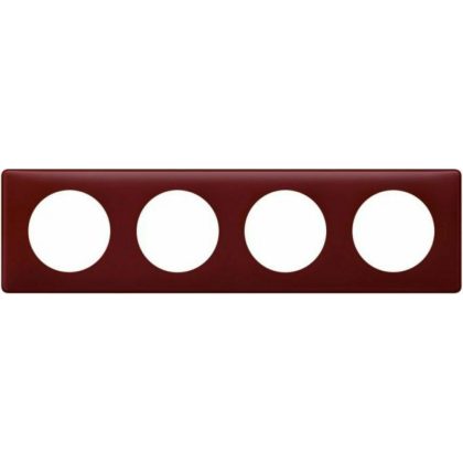 LEGRAND 066754 Céliane 4-es keret púder bordó