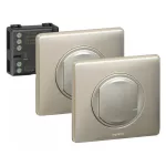   LEGRAND 067778 Párosított szett: Alternatív kapcsolás mikromodul segítségével - 2 vezeték nélküli kapcsoló + mikromodul  Céliane Netatmo Titánium