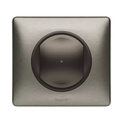   LEGRAND 067799 Céliane okos egypólusú kapcsoló / fényerőszabályzó (végrehajtó), süllyesztett, díszítőkerettel, grafitszürke, fázis/nulla megtáplálású egy kapcsolt fázis elmenővel, impulzus bemenettel, gatewayhez csatlakoztatható  -Netatmo