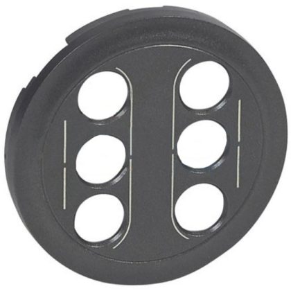 LEGRAND 067864 Céliane double RCA / YUV cover, graphite