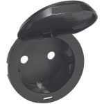   LEGRAND 067940 Céliane 2P+F dugalj csatlakozóaljzat burkolat, csapófedeles, grafit