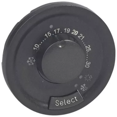 LEGRAND 067980 Céliane szobatermosztát burkolat, grafit