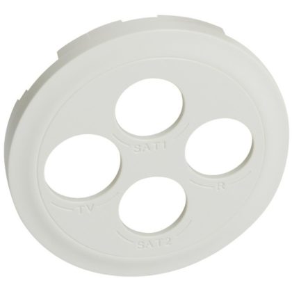 LEGRAND 068230 Céliane TV-R-SAT-SAT burkolat, fehér