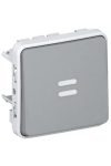 LEGRAND 069524 Plexo 55 váltókapcsoló jelzőfénnyel, szürke