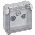 LEGRAND 069558 Plexo 55 TV-R-SAT átmenő, csapófedéllel