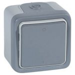  LEGRAND 069717 Plexo 55 falonkívüli kétpólusú kapcsoló, szürke