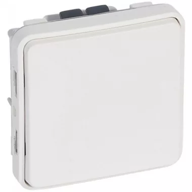 LEGRAND 070730 Plexo 55 egypólusú nyomó N/O, 10A, Antimikrobiális