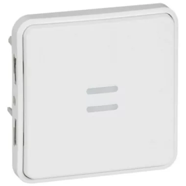 LEGRAND 070732 Plexo 55 egypólusú nyomó átkapcsoló, 10A, Antimikrobiális