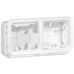   LEGRAND 070742 Plexo 55 wall-mounted box 2 horizontal, membrane, Antimicrobial