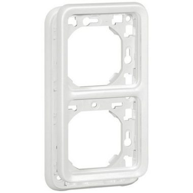 LEGRAND 070749 Plexo 55 süllyesztett keret 2-es függőleges, Antimikrobiális