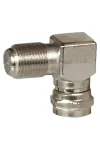 LEGRAND 073993 otthoni hálózatok "F" csatlakozó apa/anya adapter 90°-os