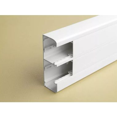 LEGRAND 075604 DLP bepattintható kábelcsatorna, 145 x 50 mm, 2 rekeszes, válaszfallal, 2 x 45 mm-es fedéllel, 2 m, fehér