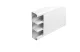 LEGRAND 075606 DLP bepattintható kábelcsatorna, 180 x 50 mm, 3 rekeszes, válaszfallal, 3 x 45 mm-es fedéllel, 2 m, fehér - 1
