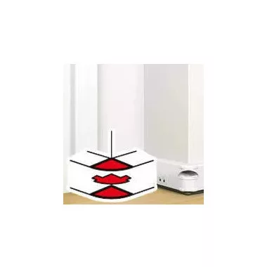 LEGRAND 075634 DLP külső könyök elem bepattintható kábelcsatornához, állíthatóbelső szög: 80 -120°, 145 x 50 mm, fehér