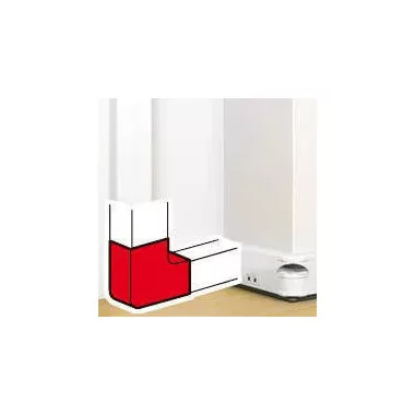 LEGRAND 075644 DLP bend element for snap-on cable channel, 90°, 145 x 50 mm, white