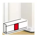   LEGRAND 075669 DLP takaróelem bepattintható kábelcsatorna 45 mm-es fedélhez, fehér