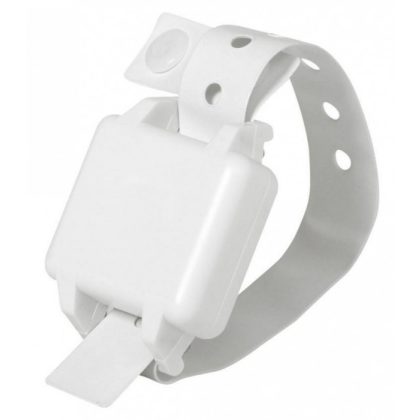   LEGRAND 076620 Transmitter bracelet for security tracking system, 869 MHz, anti-allergenic, white