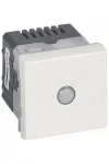 LEGRAND 077015 Program Mosaic energiatakarékos kapcsoló, 10AX - 250 V~, 160°, 2 modul széles, fehér