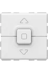 LEGRAND 077028 Program Mosaic redőnynyomó 1 vagy több redőnyhöz, motorok közvetlen vezérléséhez, 2 állapot: felhúzás / leengedés, 2 modul széles, fehér